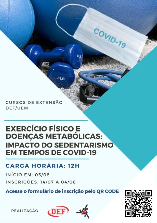 Curso de Extensão - Exercício Físico e Doenças Metabólicas: Impacto do Sedentarismo em Tempos de COVID-19.