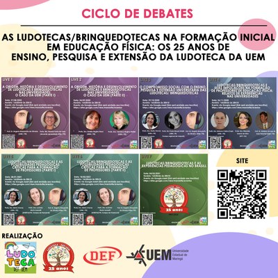 Imagem - Evento de Extensão: Ciclo de Debates - As Ludotecas/Brinquedotecas - Palestras Detalhadas